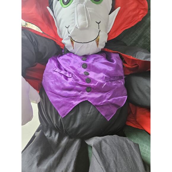 Vtg Lillian Vernon Dracula Vampire Life Size 5 Ft Plush Figure Halloween 60" - Picture 6 of 9